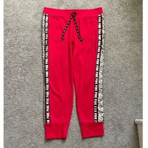 VS PINK LARGE Bling Joggers